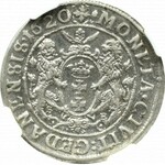 Sigismund III, 18 groschen 1620, Danzig - NGC AU58