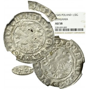 Sigismund II Augustus, Halfgroat 1545, Vilnius