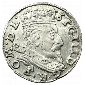 Sigismund III Vasa, Trojak 1601, Vilnius - Swan - RARE - UNSIGNED