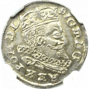 Zygmunt III Waza, Trojak 1598, Lublin - RZADKOŚĆ - NGC MS65 (2-MAX)