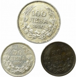 Bulgaria, Lot of 50 and 100 leva 1930