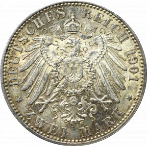 Germany, Preussen, 2 mark 1901 - 200 years of Kingdom of Prussia