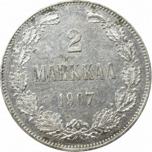 Russian occupation of Finland, Nicholas II, 2 markkaa 1907