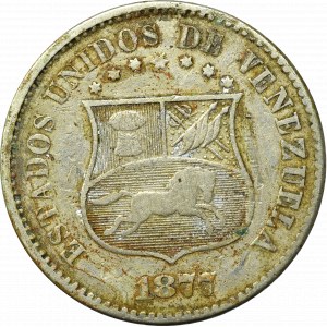 Venezuela, 2-1/2 centavos 1877