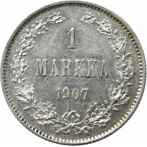 Russian occupation of Finland, Nicholas II, 1 markkaa 1907