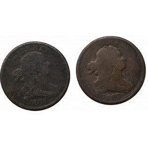 USA, Lot of 1/2 cent 1804-07