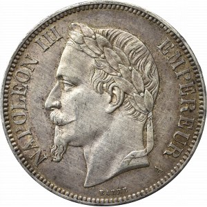 Francja, 5 franków 1870