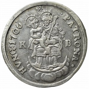 Hungary, 1/2 thaler 1706