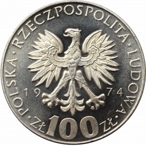 Peoples Republic of Poland, 100 zloty 1974 Specimen Ni