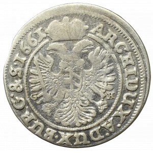Śląsk pod panowaniem Habsburgów, Leopold I, 3 krajcary 1661, Wrocław - nieopisane