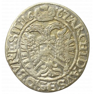 Śląsk pod panowaniem Habsburgów, Leopold I, 3 krajcary 1667, Wrocław