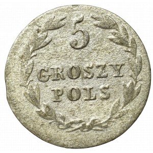 Królestwo Polskie, Aleksander I, 5 groszy 1825