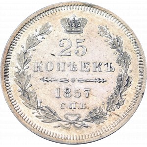 Russia, Alexander II, 25 kopecks 1857 ФБ