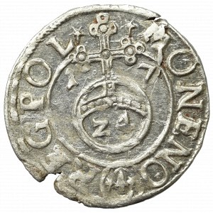 Sigismund III. Vasa, Półtorak 1617, Bydgoszcz - Sas in oval/P M D