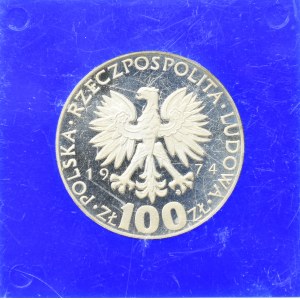 PRL, 100 złotych 1974 Skłodowska-Curie