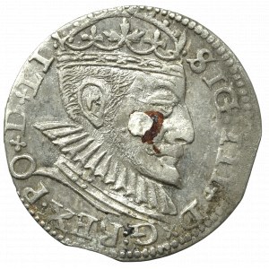 Sigismund III Vasa, 3 groschen 1590, Riga - big head