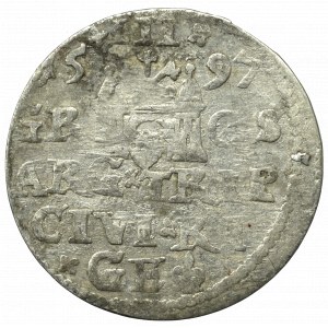 Zygmunt III Waza, Trojak 1597, Ryga