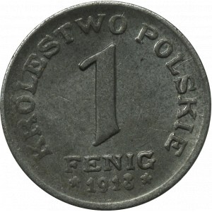 Kingdom of Poland, 1 pfennig 1918