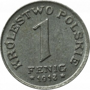 Kingdom of Poland, 1 pfennig 1918