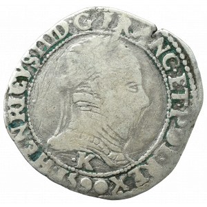 France, Henri III, 1/2 franc 1590, Bordeaux