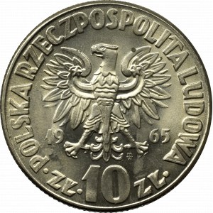 People Republic of Poland, 10 zloty 1965 Copernicus