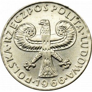 PRL, 10 złotych 1966 - Mała kolumna