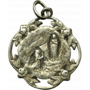 France, Religious medallion souvenir of Lourdes