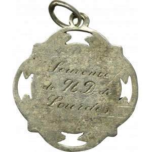 France, Religious medallion souvenir of Lourdes