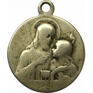 Francja, Medalik religijny 1915 srebro