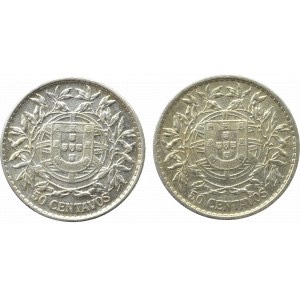 Portugal, Lot of 50 centavos 1912 and 1914