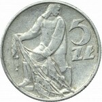 PRL, 5 złotych 1974 Rybak - szuwary