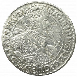 Zygmunt III Waza, Ort 1621, Bydgoszcz - PRV M oznaczenie nominału 16 pod popiersiem