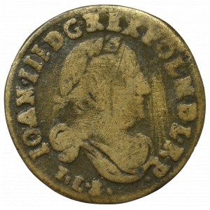 John III, 6 groschen 1683, Bromberg - forgery from its times