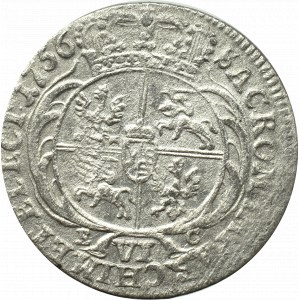 Germany, Saxony, Friedrich August II, 6 groschen 1756, Leipzig