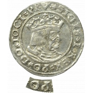 Sigismund I. der Alte, Pfennig für preußische Ländereien 1530, Toruń - unbeschrieben PE/O PRV/PRVSS