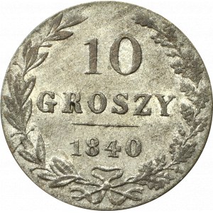 Russische Teilung, Nikolaus I., 10 Pfennige 1840