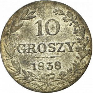 Zabór rosyjski, Mikołaj I, 10 groszy 1838