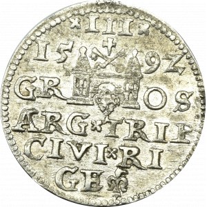 Sigismund III, 3 groschen 1592, Riga