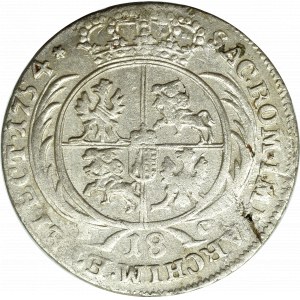 Germany, Saxony, Friedrich August II, 18 groschen 1754, Leipzig