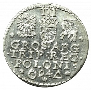 Sigismund III Vasa, 3 groschen 1594, Marienburg