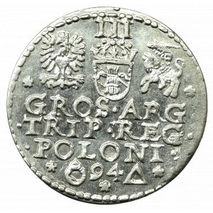 Sigismund III. Vasa, Trojak 1594, Malbork - unbeschrieben