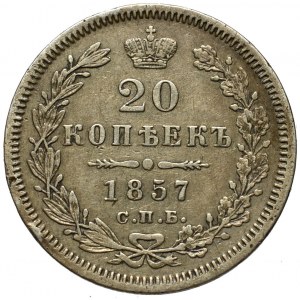 Rosja, Mikołaj I, 20 kopiejek 1857