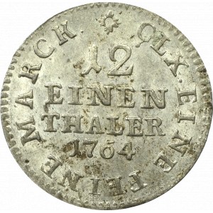 Germany, Saxony, 1/12 tahler 1764