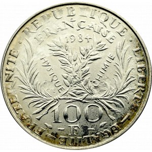 Francja, 100 franków 1984 - Maria Curie-Skłodowska