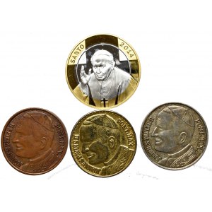 Set of St. John Paul II medals (4 pieces)