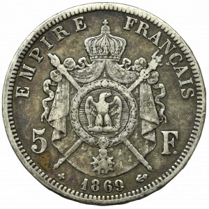 France, 5 francs 1869