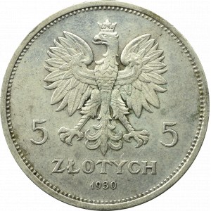 II Rzeczpospolita, 5 złotych 1930 Sztandar