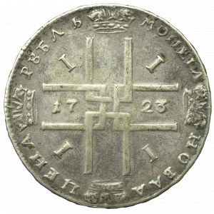 Rosja, Piotr I, Rubel 1723, Petersburg