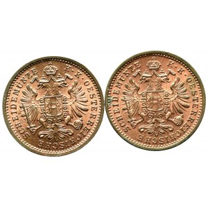 Austria, 1 kreuzer 1891 (2 pcs)