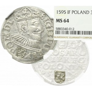 Sigismund III, 3 groschen 1595, Fraustadt